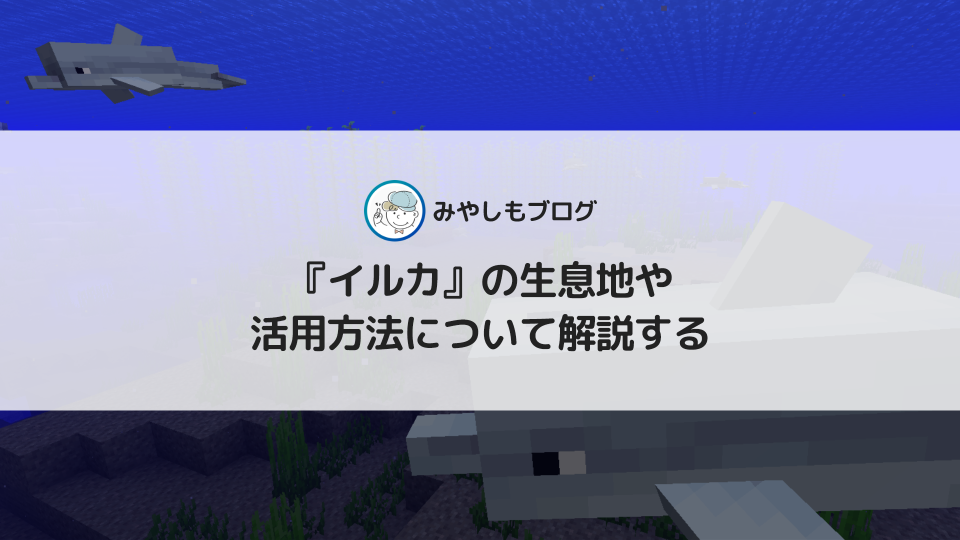 マイクラの『イルカ』とは？生息地や活用方法について詳しく解説する